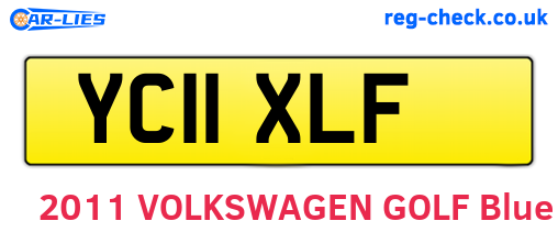 YC11XLF are the vehicle registration plates.