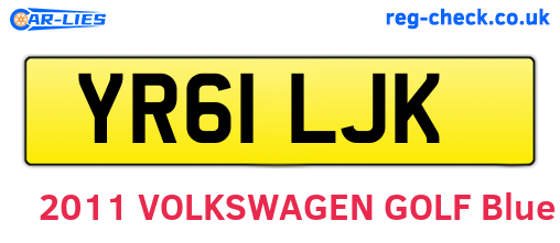YR61LJK are the vehicle registration plates.