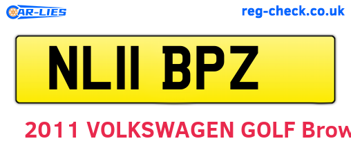 NL11BPZ are the vehicle registration plates.