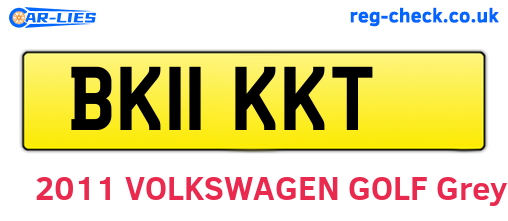 BK11KKT are the vehicle registration plates.