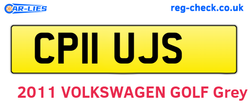 CP11UJS are the vehicle registration plates.