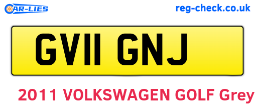 GV11GNJ are the vehicle registration plates.