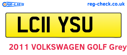 LC11YSU are the vehicle registration plates.