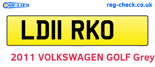 LD11RKO are the vehicle registration plates.