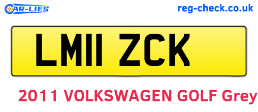 LM11ZCK are the vehicle registration plates.