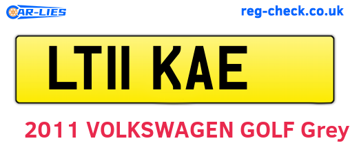 LT11KAE are the vehicle registration plates.