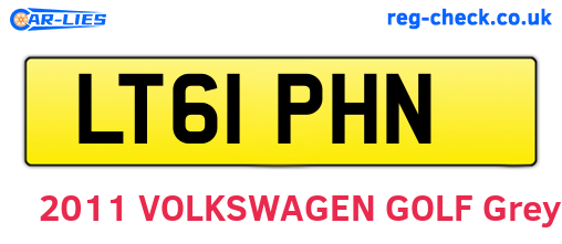 LT61PHN are the vehicle registration plates.
