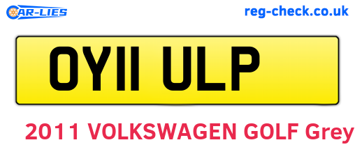 OY11ULP are the vehicle registration plates.