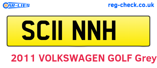 SC11NNH are the vehicle registration plates.