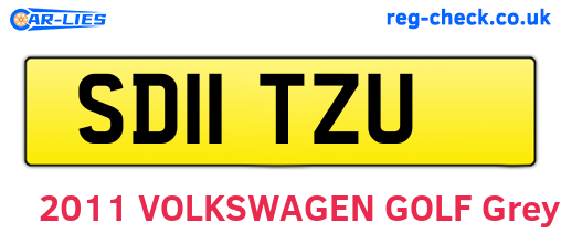 SD11TZU are the vehicle registration plates.
