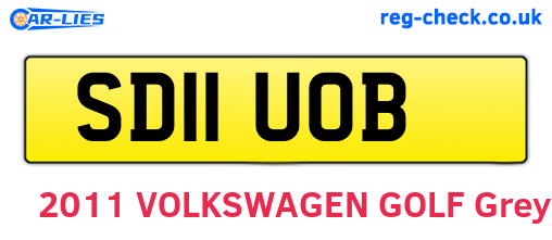 SD11UOB are the vehicle registration plates.
