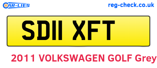 SD11XFT are the vehicle registration plates.