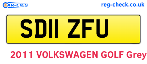 SD11ZFU are the vehicle registration plates.
