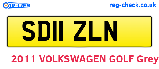 SD11ZLN are the vehicle registration plates.