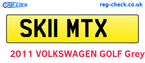 SK11MTX are the vehicle registration plates.