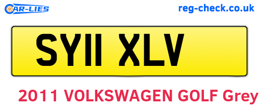 SY11XLV are the vehicle registration plates.