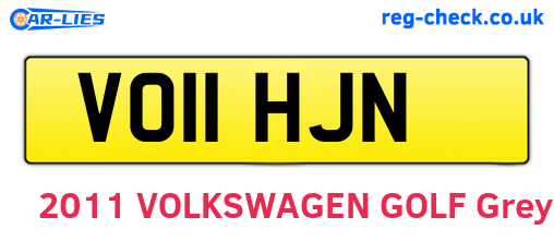 VO11HJN are the vehicle registration plates.