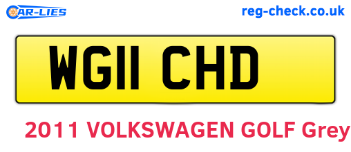 WG11CHD are the vehicle registration plates.