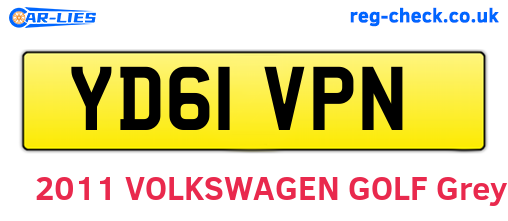 YD61VPN are the vehicle registration plates.