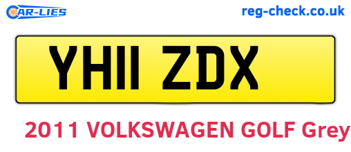 YH11ZDX are the vehicle registration plates.