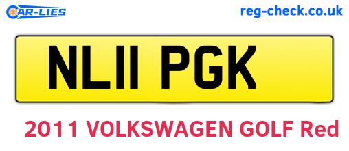 NL11PGK are the vehicle registration plates.