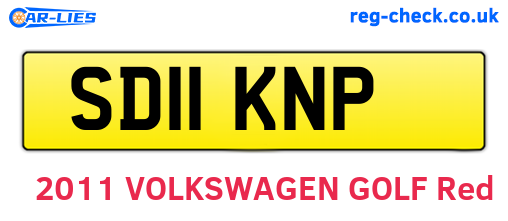 SD11KNP are the vehicle registration plates.