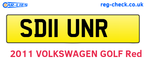 SD11UNR are the vehicle registration plates.