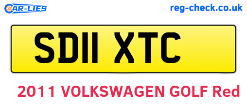 SD11XTC are the vehicle registration plates.
