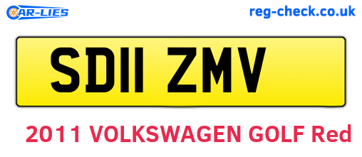 SD11ZMV are the vehicle registration plates.