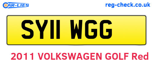 SY11WGG are the vehicle registration plates.
