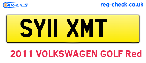 SY11XMT are the vehicle registration plates.