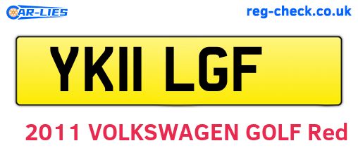 YK11LGF are the vehicle registration plates.