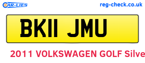 BK11JMU are the vehicle registration plates.