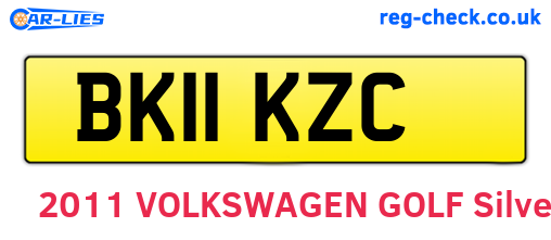 BK11KZC are the vehicle registration plates.