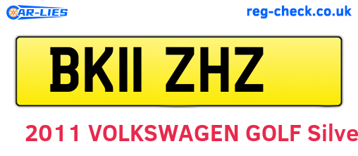 BK11ZHZ are the vehicle registration plates.