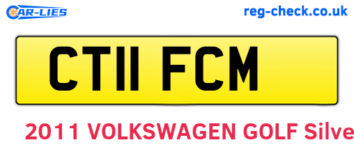 CT11FCM are the vehicle registration plates.