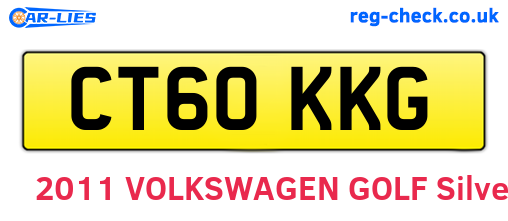 CT60KKG are the vehicle registration plates.