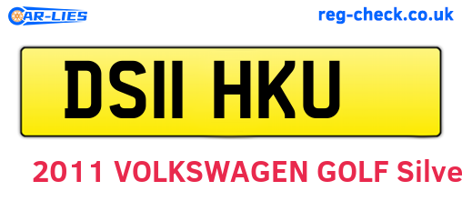 DS11HKU are the vehicle registration plates.