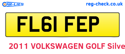 FL61FEP are the vehicle registration plates.