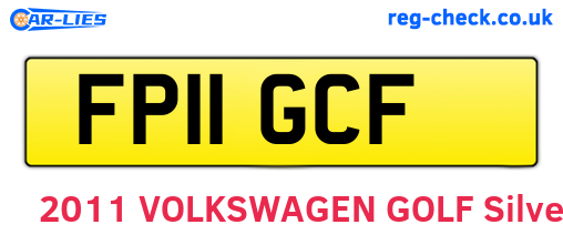 FP11GCF are the vehicle registration plates.