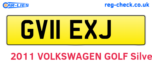 GV11EXJ are the vehicle registration plates.