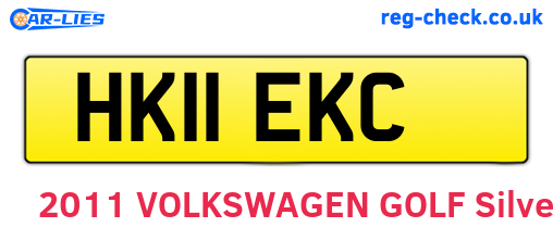 HK11EKC are the vehicle registration plates.