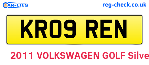 KR09REN are the vehicle registration plates.