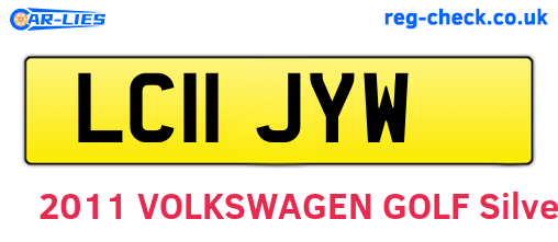 LC11JYW are the vehicle registration plates.