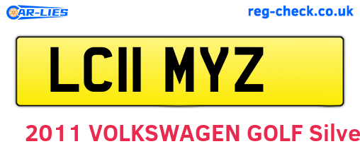 LC11MYZ are the vehicle registration plates.