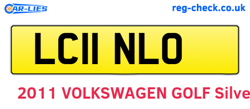LC11NLO are the vehicle registration plates.