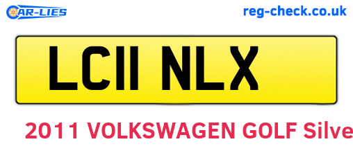 LC11NLX are the vehicle registration plates.