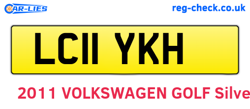 LC11YKH are the vehicle registration plates.