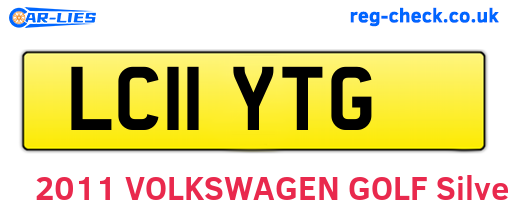 LC11YTG are the vehicle registration plates.