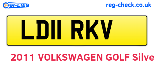 LD11RKV are the vehicle registration plates.